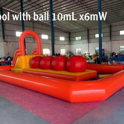 Inflatable Pool With Ball (Size 10x6M)
