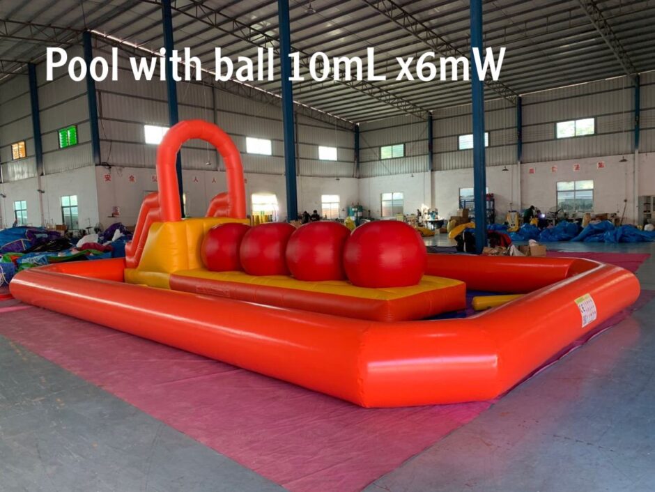 Inflatable Pool With Ball (Size 10x6M)