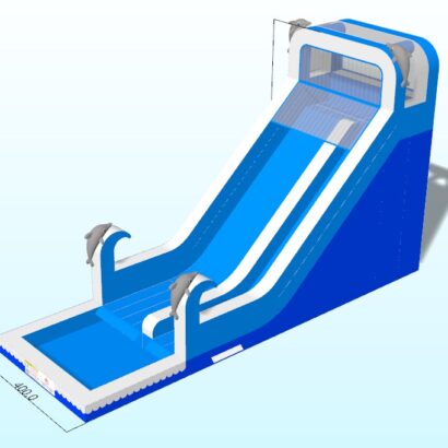 Dolphin Water Slide (Size 13x5x8M)